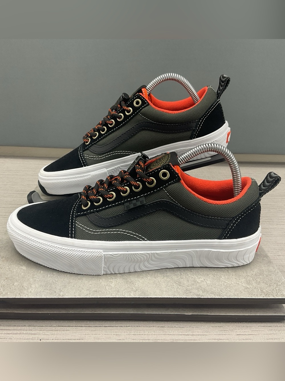 Vans Spitfire Wheels x Skate Old Skool Black/Flame Mens Size 7